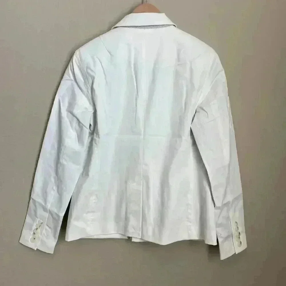 Anthropologie Neve Utility Jacket White Size 8‎